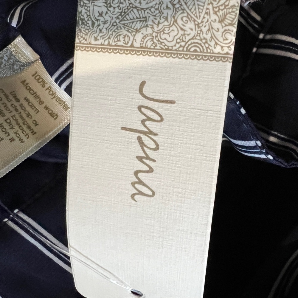 Japna Pants Romper Jumpsuit Navy w/ White Stripes Size Small NWT - Picture 5 of 7